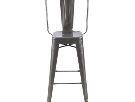 Bar Stool - High Backrest - Outdoor For Discount