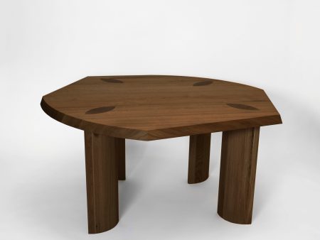 Gilbert Edge Dining Table - Dark Oiled Oak on Sale