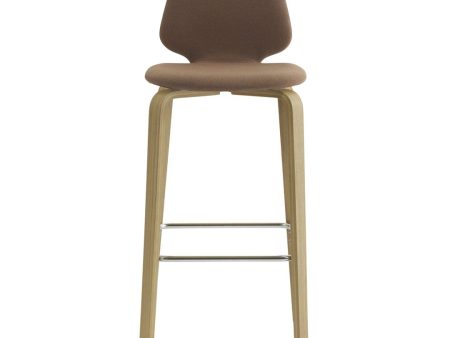 My Chair Counter Bar Stool - Wood Base - Fully Upholstered on Sale