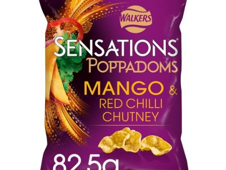 Sensations Mango & Red Chilli Chutney Poppadoms 82.5g Bag Online Sale