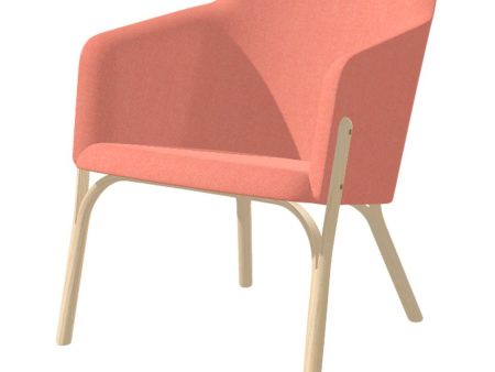 Split Lounge Armchair - Upholstered - Ash Frame Fashion