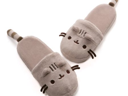 Pusheen Slippers, Gray, One Size Discount