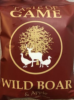 Just Crisps Taste of Game Wild Boar & Apple Flavour Potato Chips 40g - VEGAN Hot on Sale