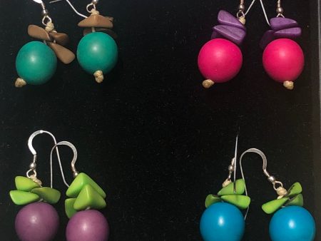 Bombona Tagua Earrings Hot on Sale