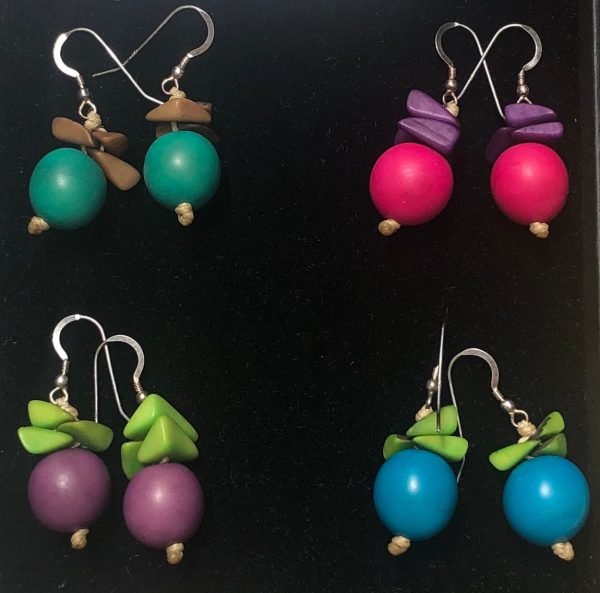 Bombona Tagua Earrings Hot on Sale