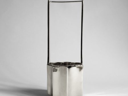 Ikebana Vase - Titanium For Sale